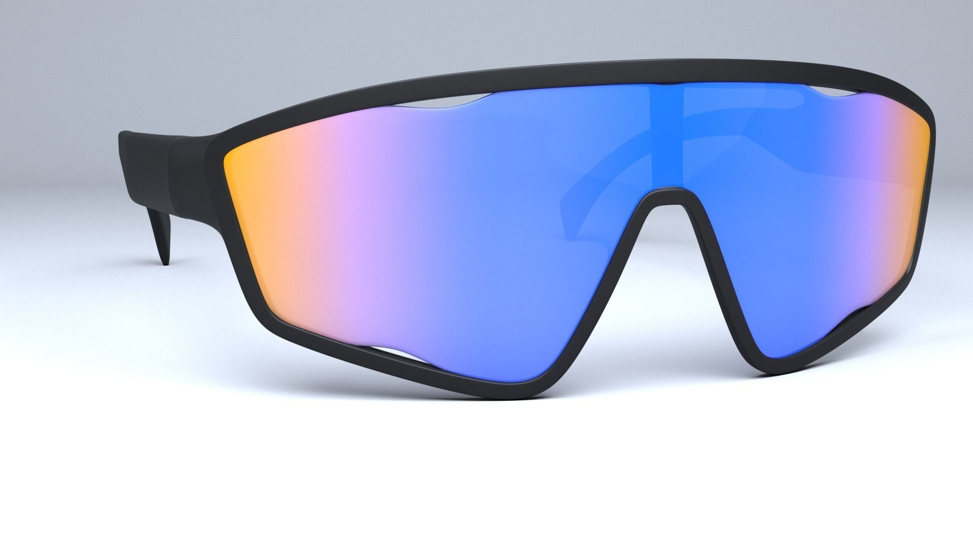 Prada Rosso Cangiante Eyewear Collection sunglasses Low-poly 3D model_13