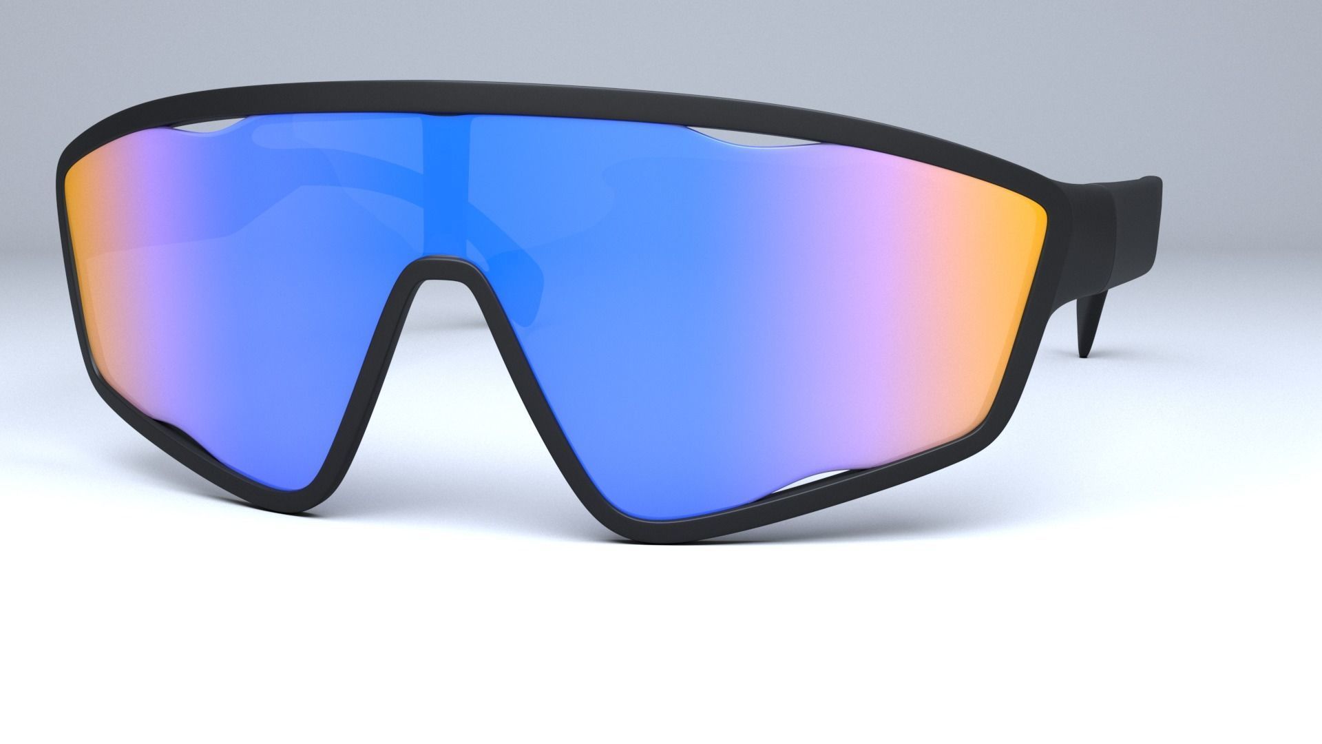 Prada Rosso Cangiante Eyewear Collection sunglasses Low-poly 3D model_7