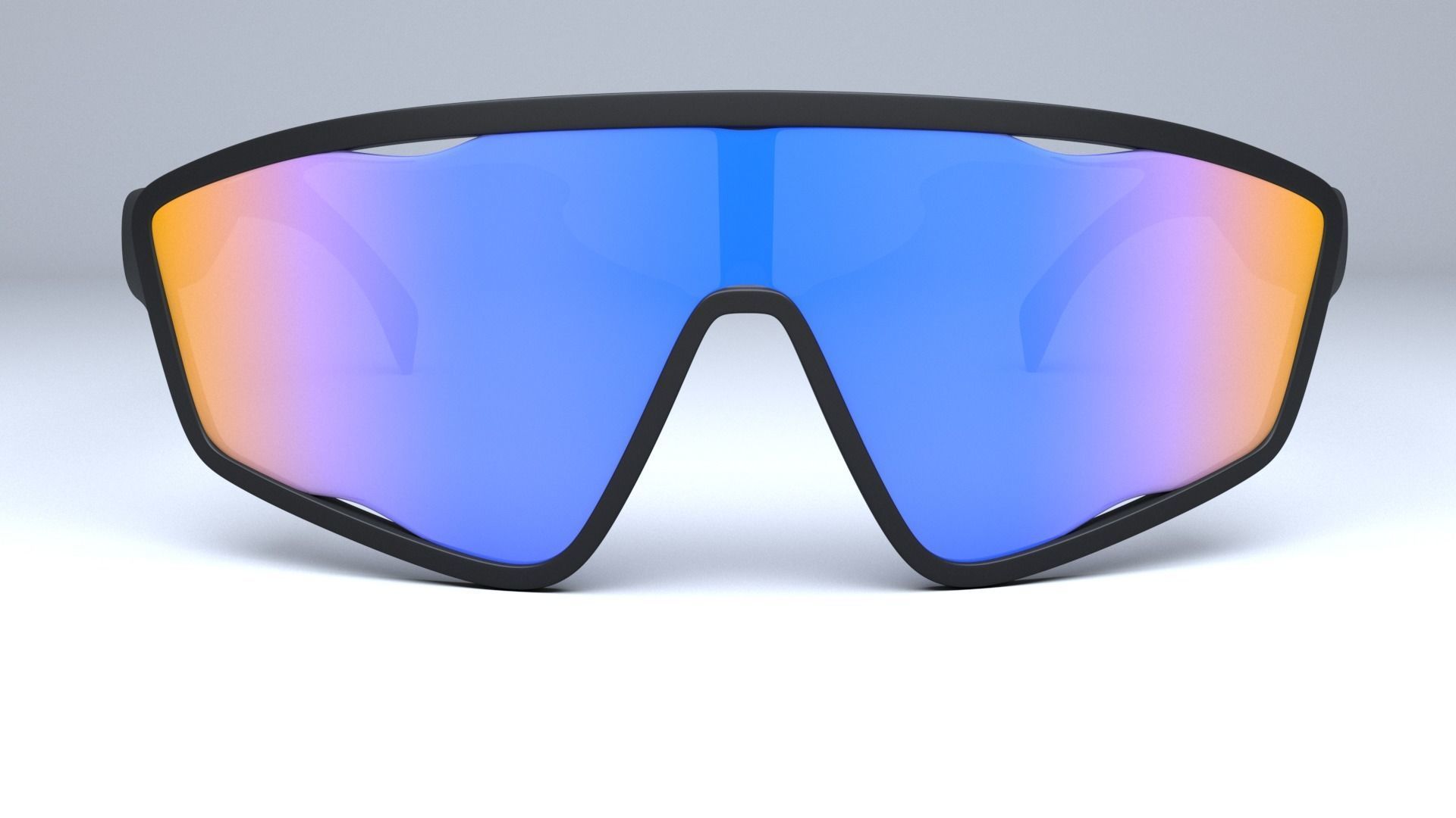 Prada Rosso Cangiante Eyewear Collection sunglasses Low-poly 3D model_1