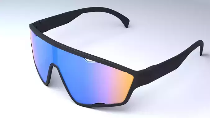 Prada Rosso Cangiante Eyewear Collection sunglasses Low-poly 3D model