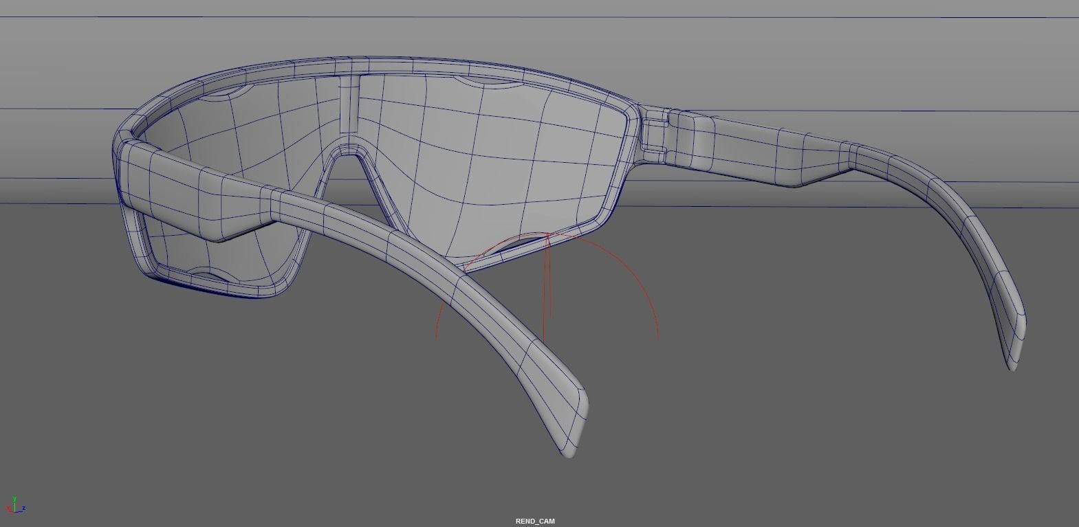 Prada Rosso Cangiante Eyewear Collection sunglasses Low-poly 3D model_4