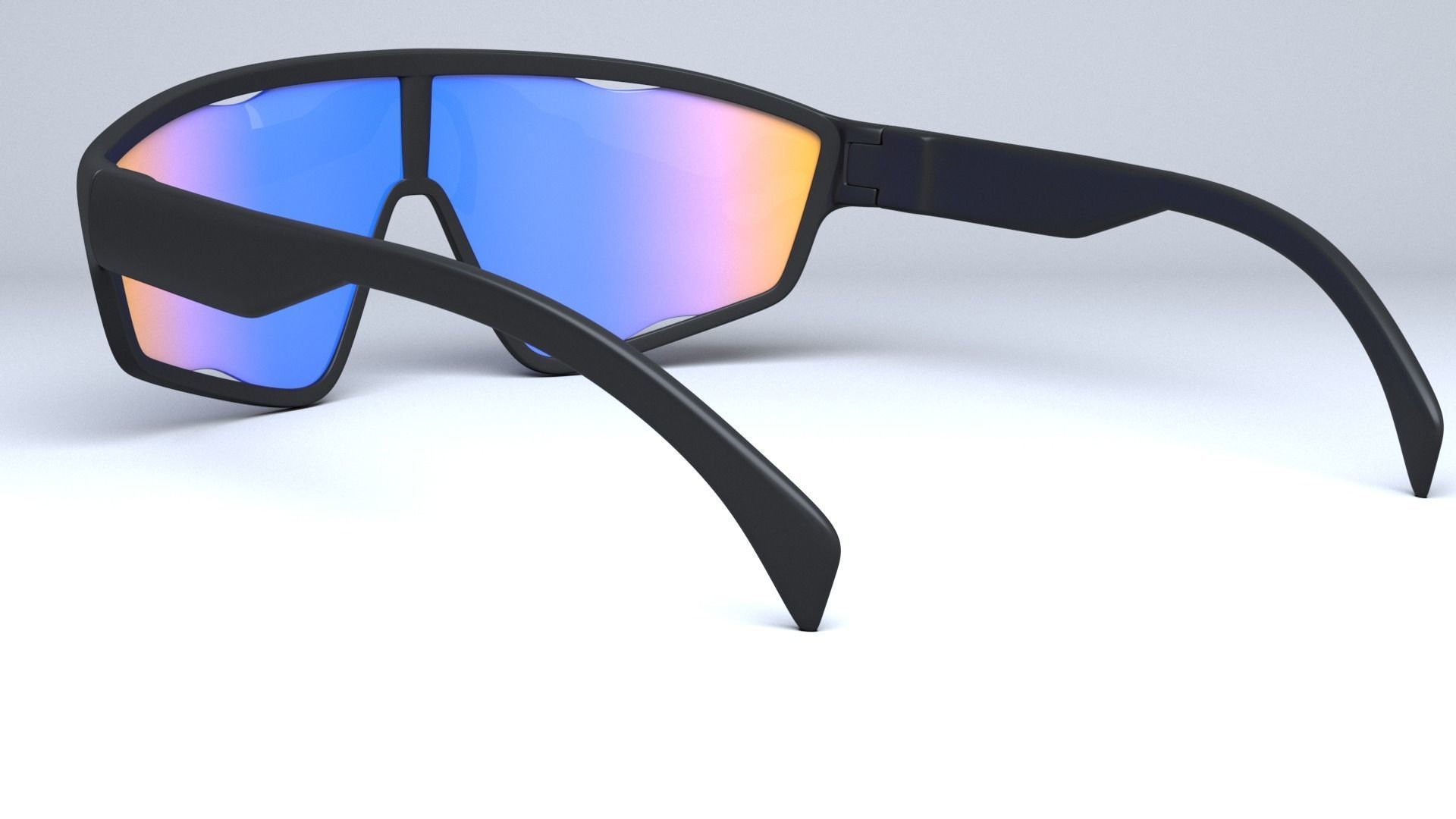 Prada Rosso Cangiante Eyewear Collection sunglasses Low-poly 3D model_3