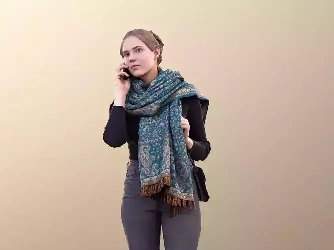 Marie 10691 - Woman Talking On Phone