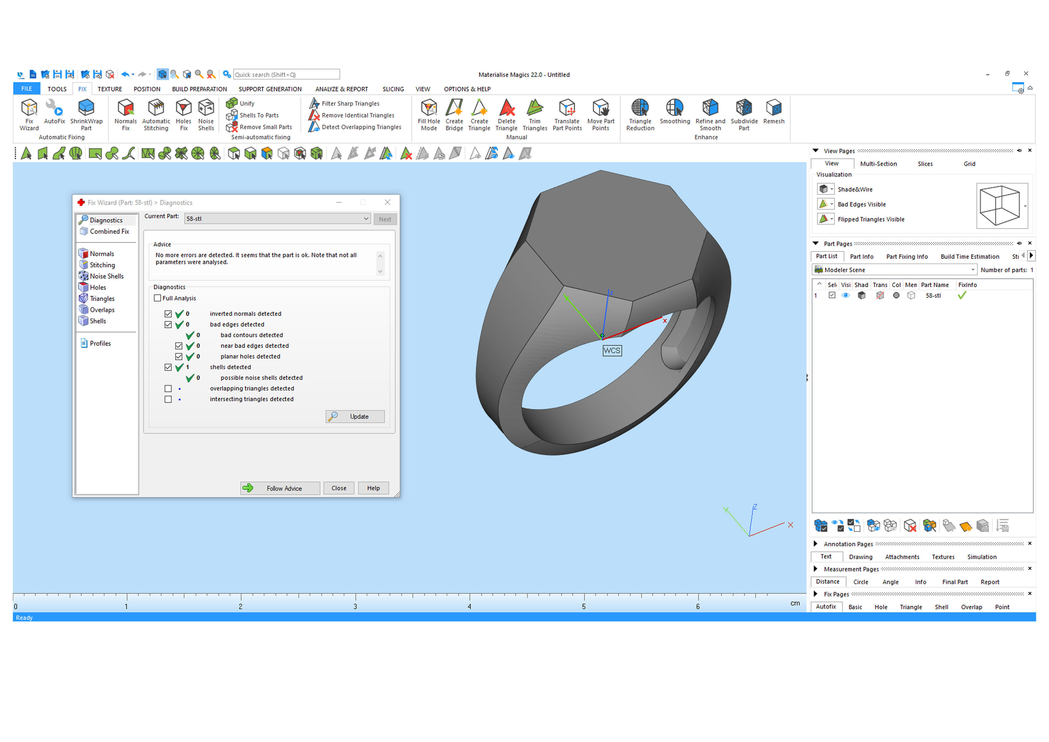 Octagonal ring 3D print model_9