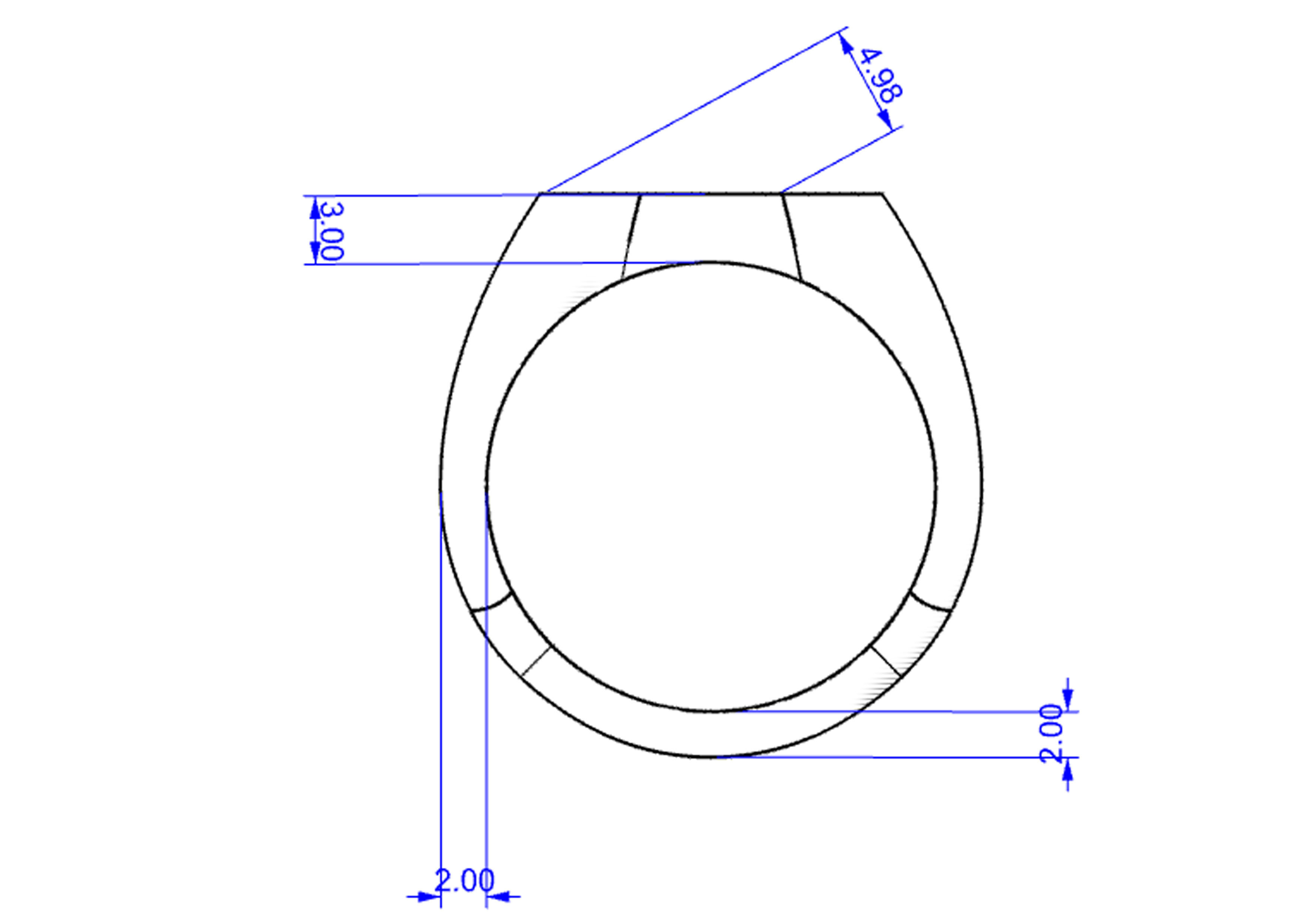 Octagonal ring 3D print model_8