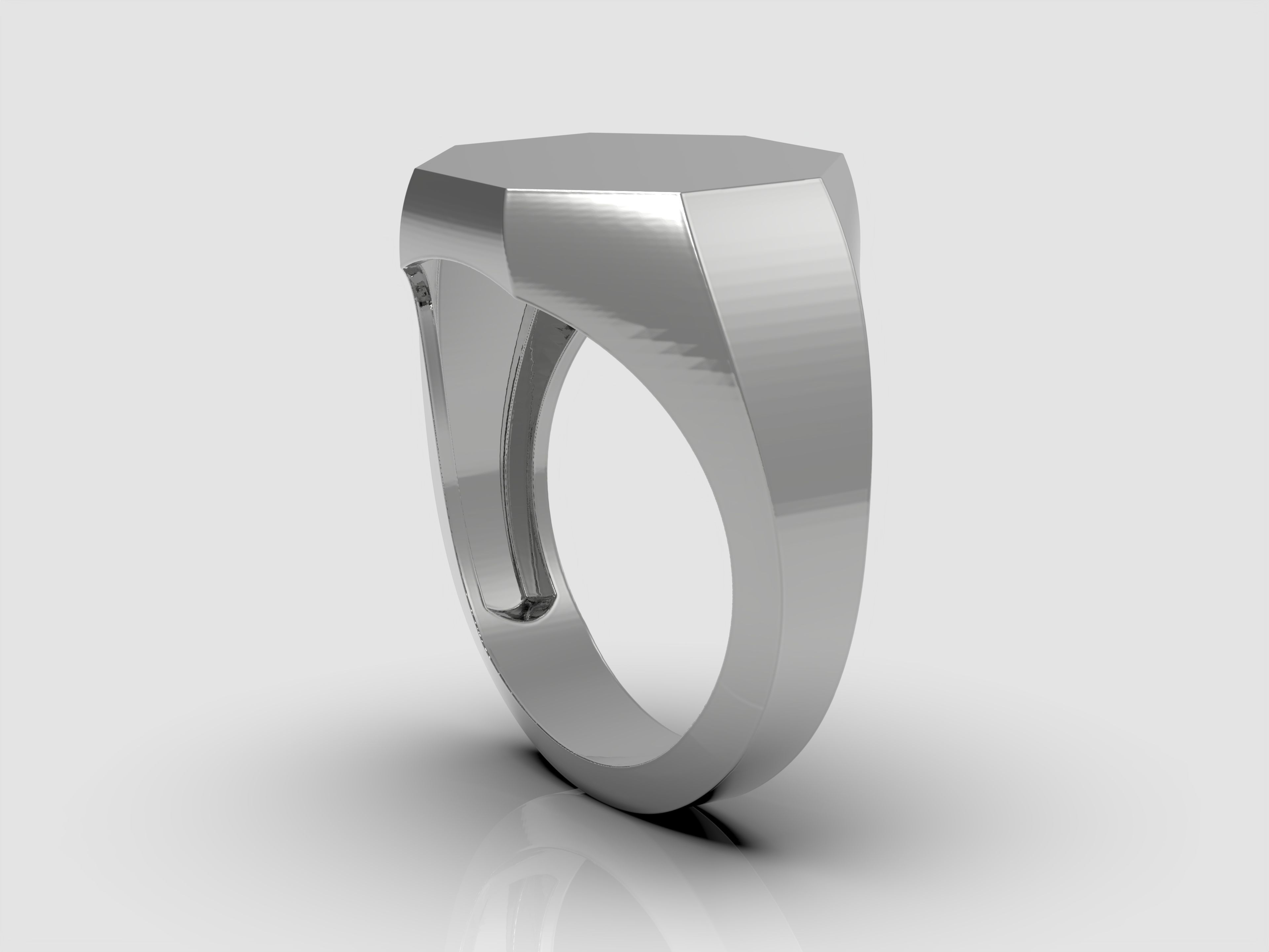Octagonal ring 3D print model_5