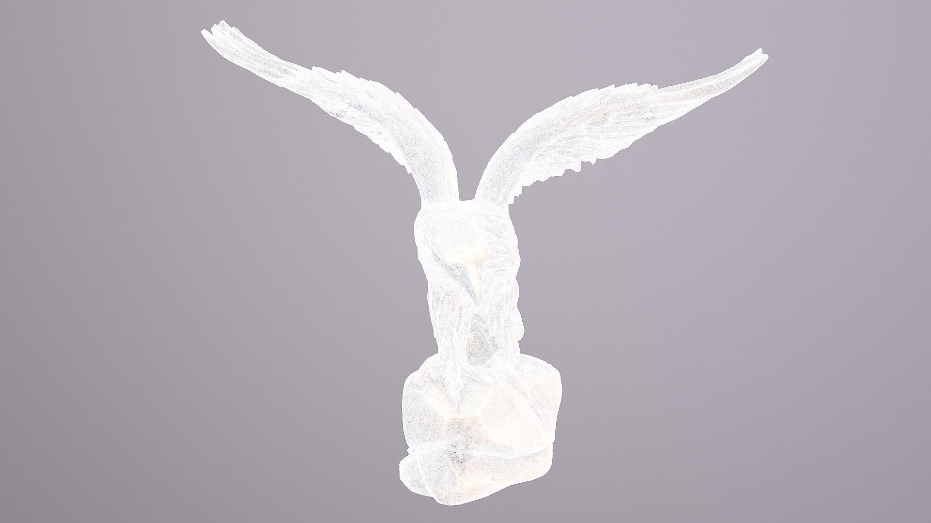 Eagle statuette high-poly 3D model_11