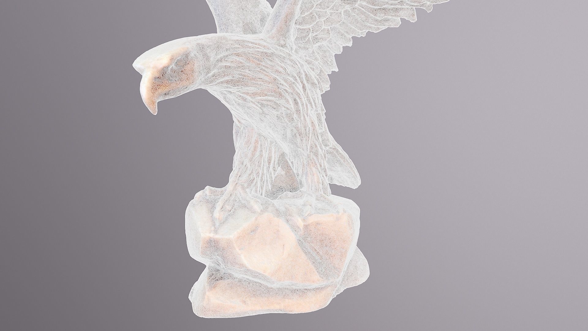 Eagle statuette high-poly 3D model_13