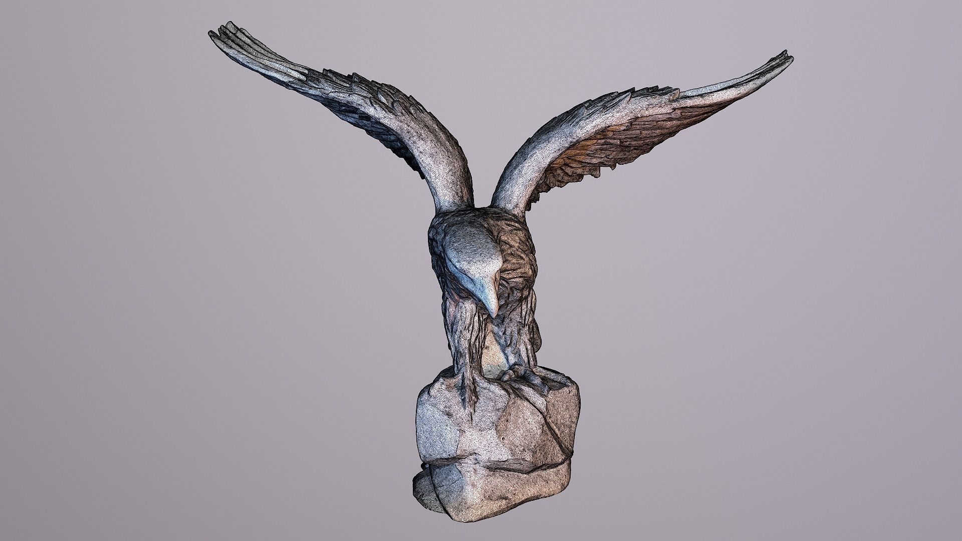 Eagle statuette high-poly 3D model_12