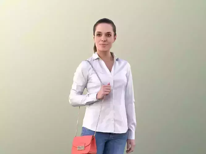 Juliette 10804 - Woman Walking With Red Bag