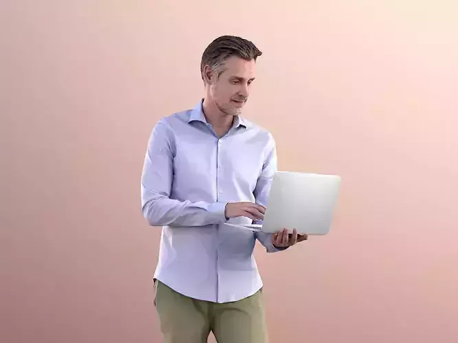 Will 10852 - Man Working On Laptop