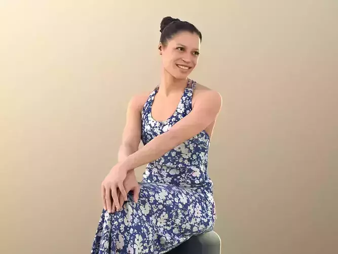 Diana 10877 - Woman Sitting In Dress