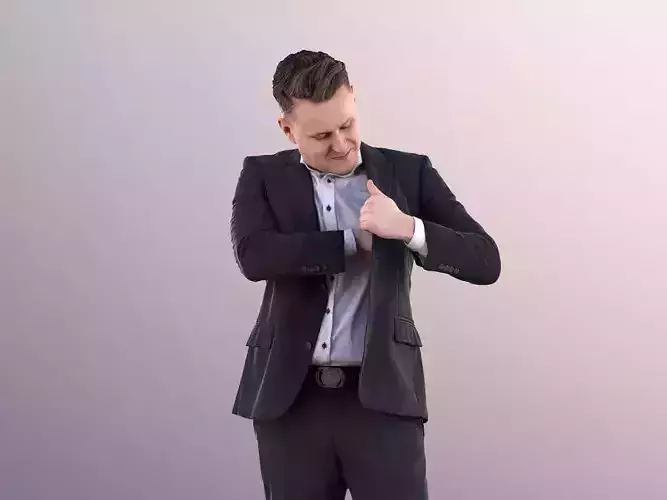 Henry 10942 - Business Man Standing Wearing A Suit