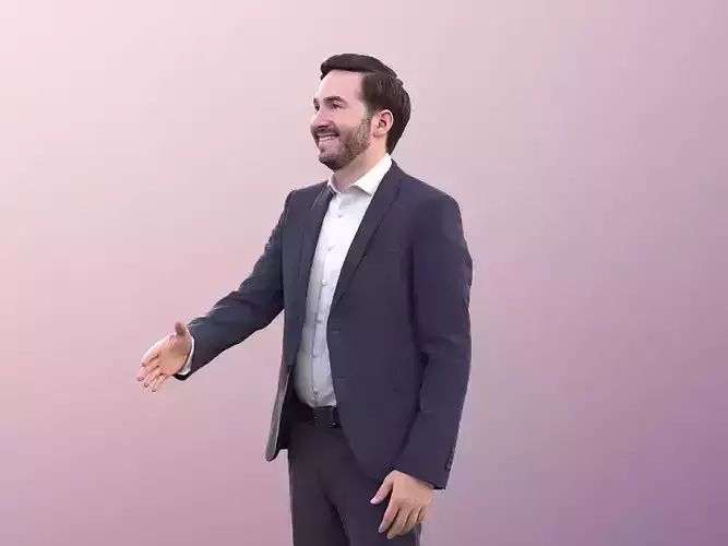 Anselmo 10959 - Business Man Shake Hand Greeting