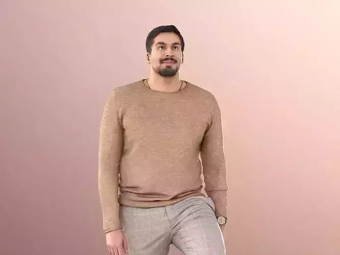 Sahir 11018 - Casual Man Going Upstairs