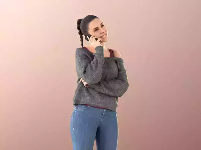 Estelle 11049 - Casual Woman Talking On Phone 