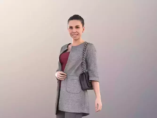 Estelle 11057 - Business Woman Walking With Bag