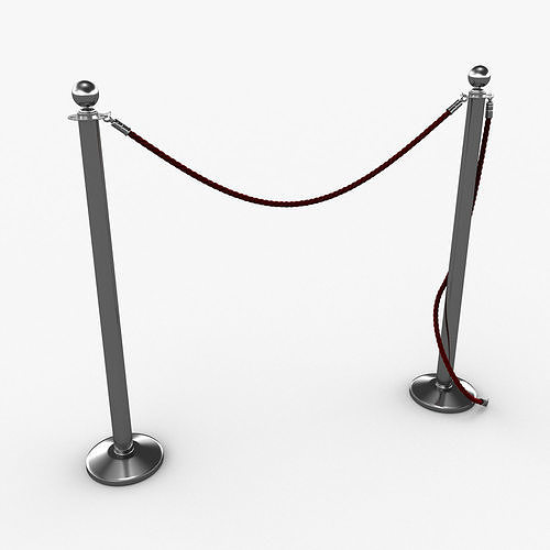 Barrier Rope 3D model