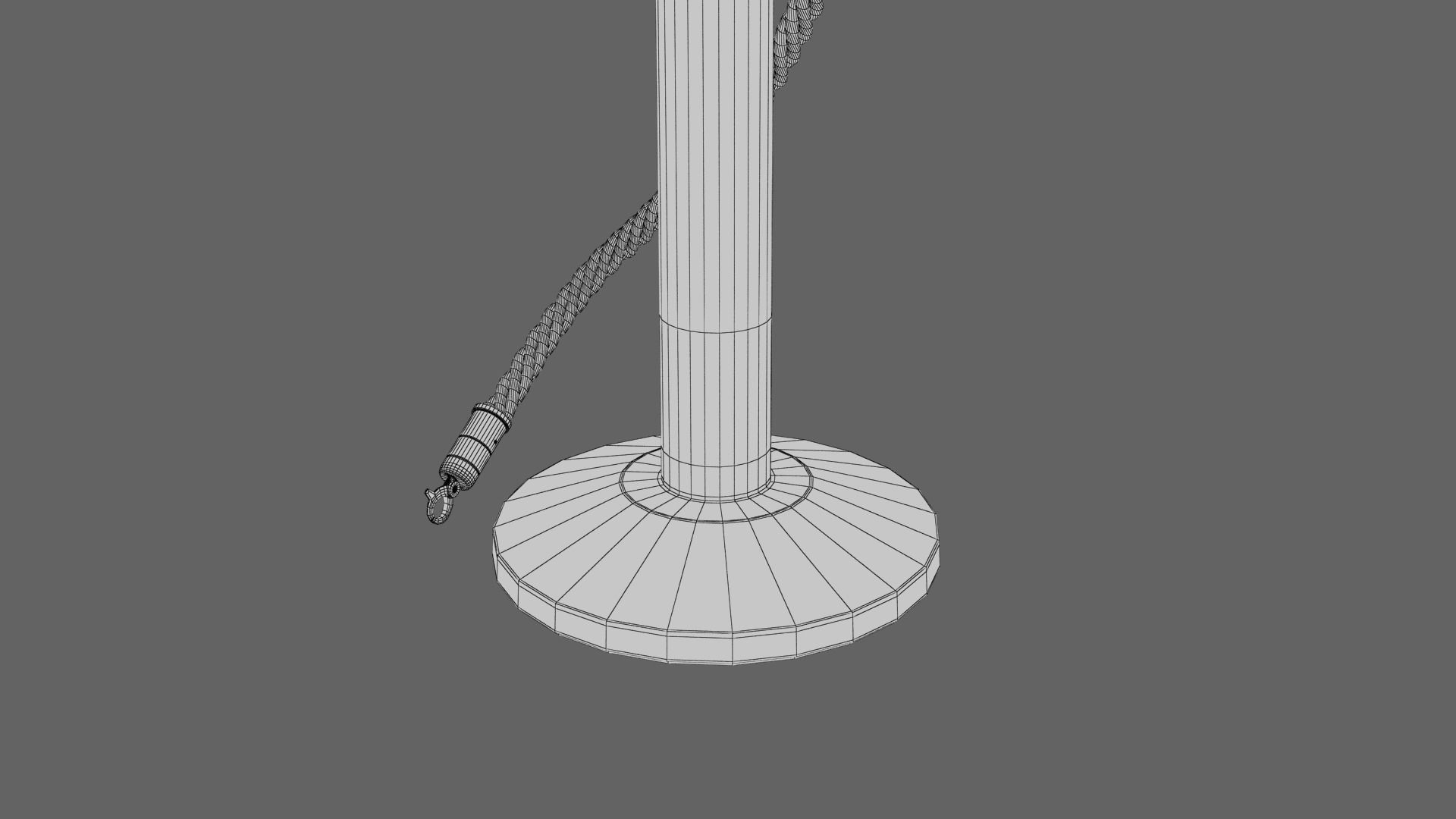 Barrier Rope 3D model_17