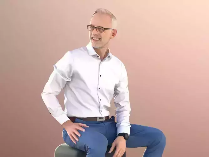 Jason 11251 - Best Ager Business Man Sitting In Conversation