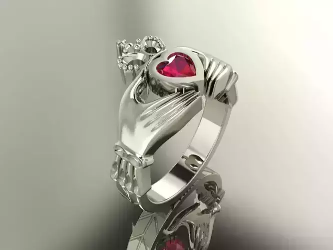 Crown Hands Ring 339