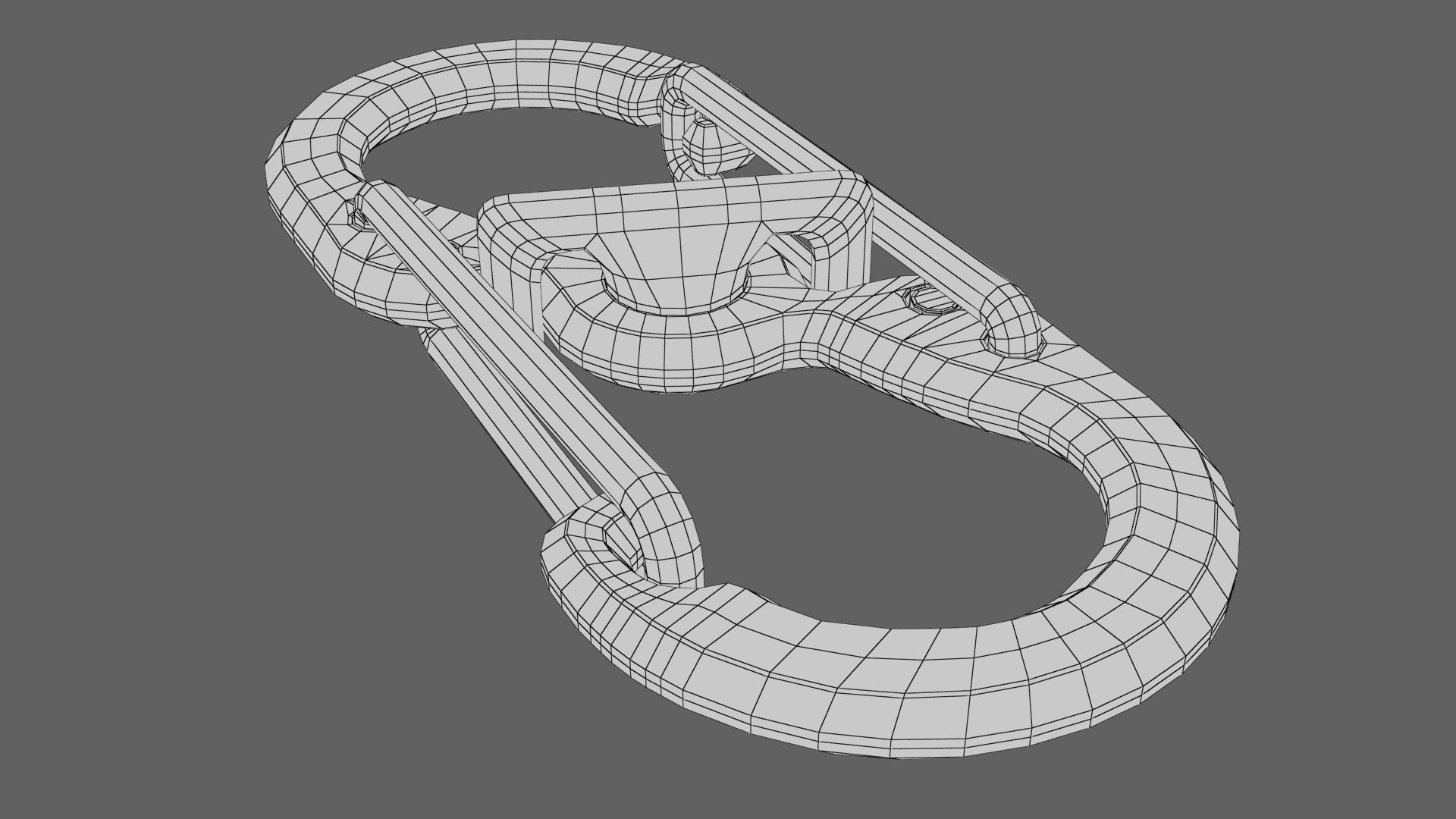 Carabiner orange 3D model_23