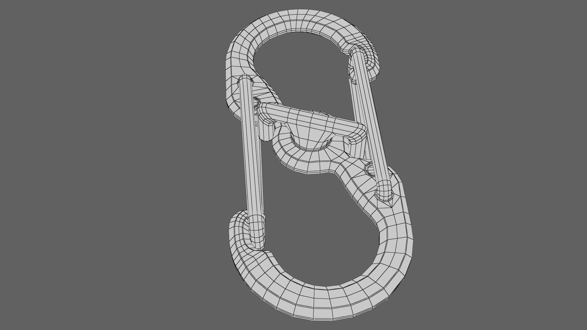 Carabiner orange 3D model_20