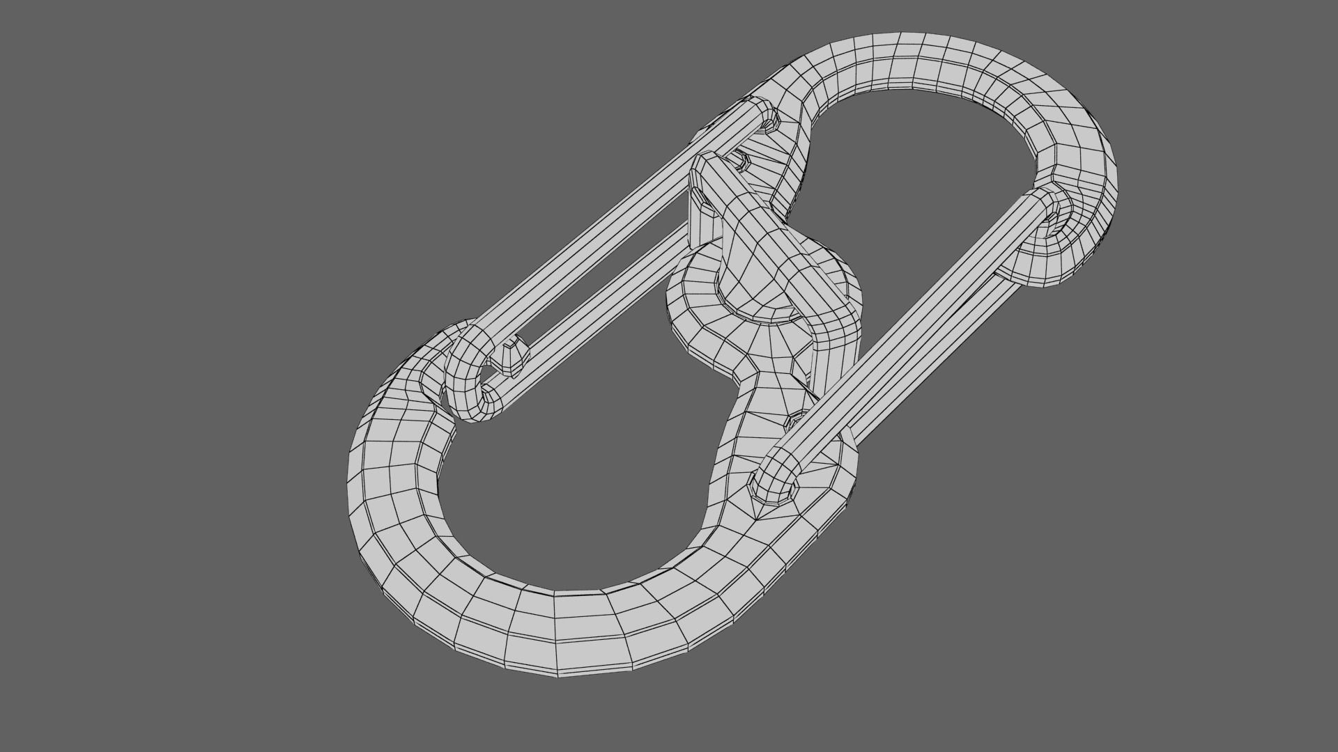 Carabiner orange 3D model_21