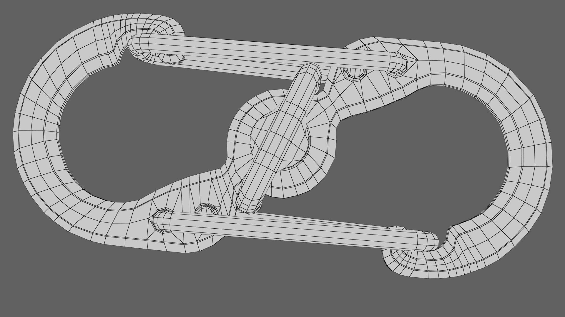 Carabiner orange 3D model_18