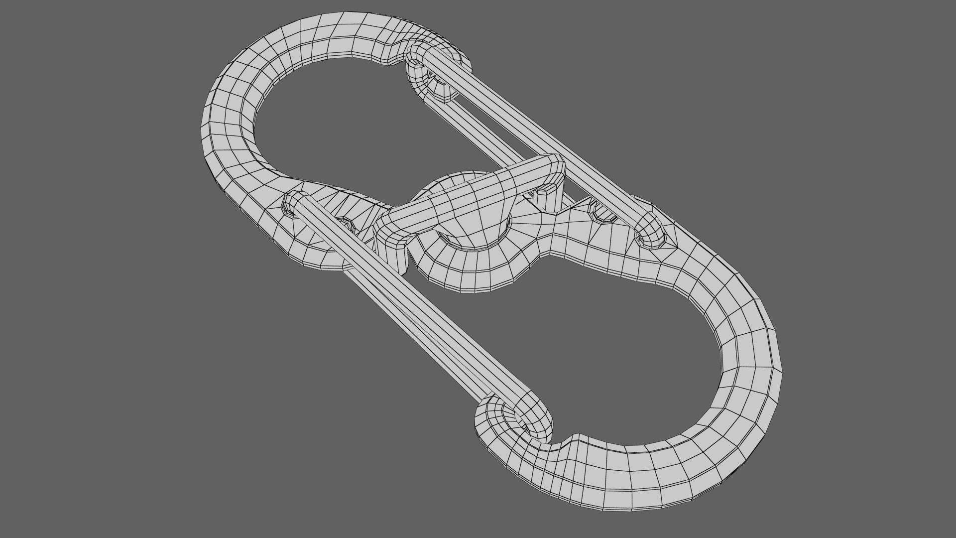 Carabiner orange 3D model_19