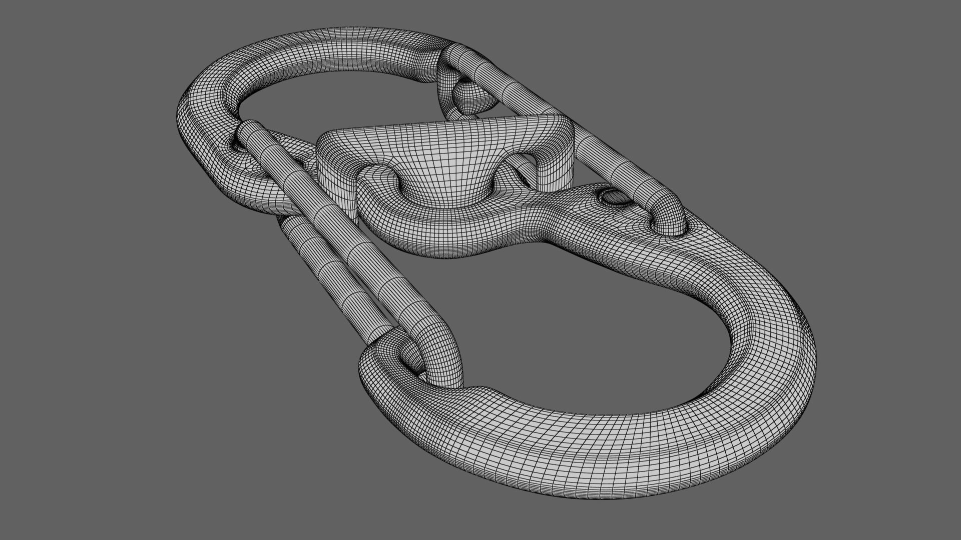 Carabiner orange 3D model_15