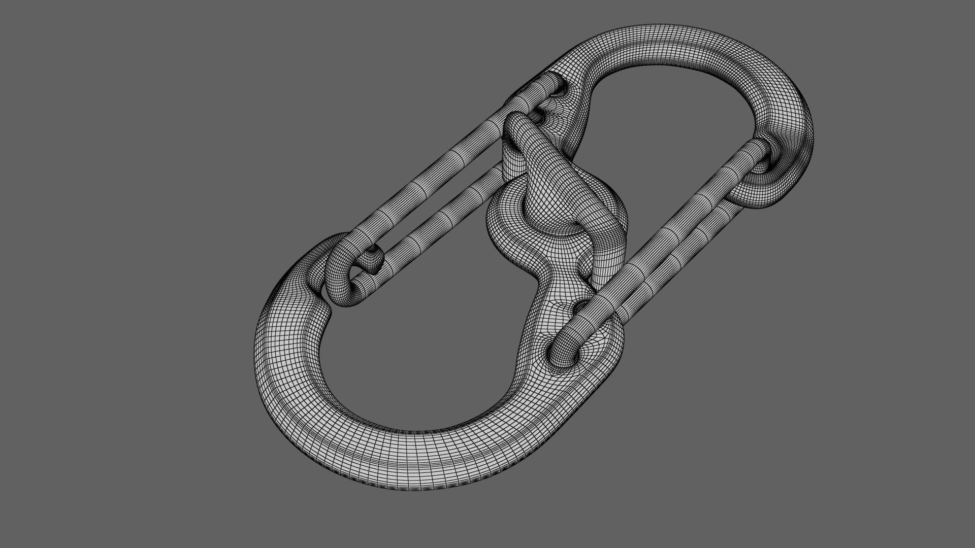 Carabiner orange 3D model_13
