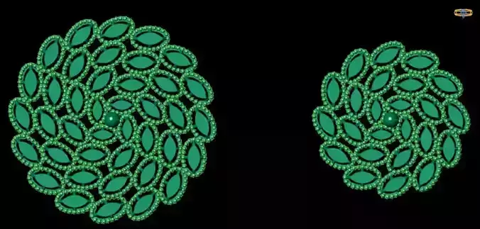 Pendant Set 3 two circles