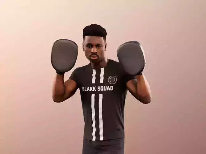 Kendal 12076 - Black Man Boxing