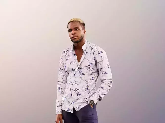 Maverick 12154 - Black Casual Man Standing Hand In Pocket