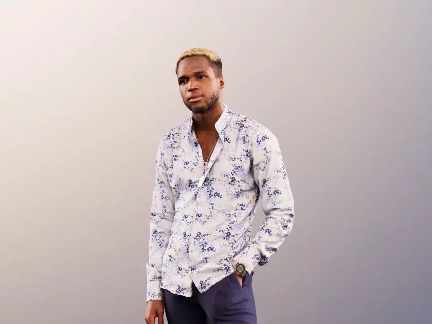 Maverick 12154 - Black Casual Man Standing Hand In Pocket Low-poly 3D model_0