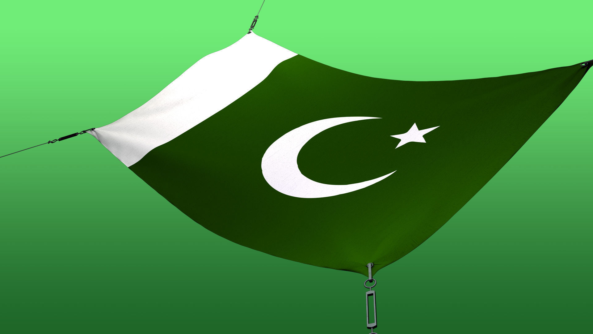 Animated Flag- Wired Transitional Flag  3D model_8