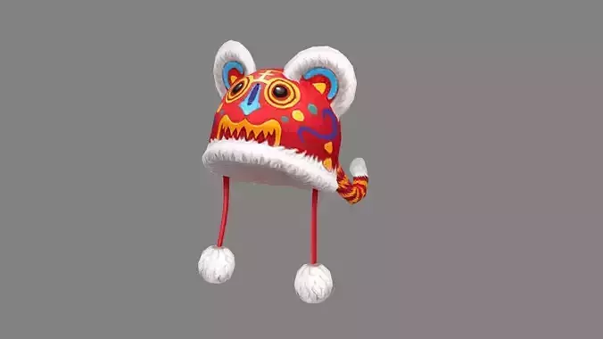 Cartoon fabric tiger hat - Chinese New Year costumes
