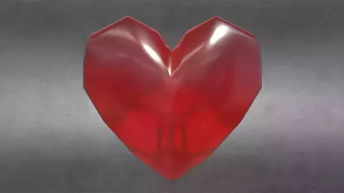 Crystal Heart - Rounded