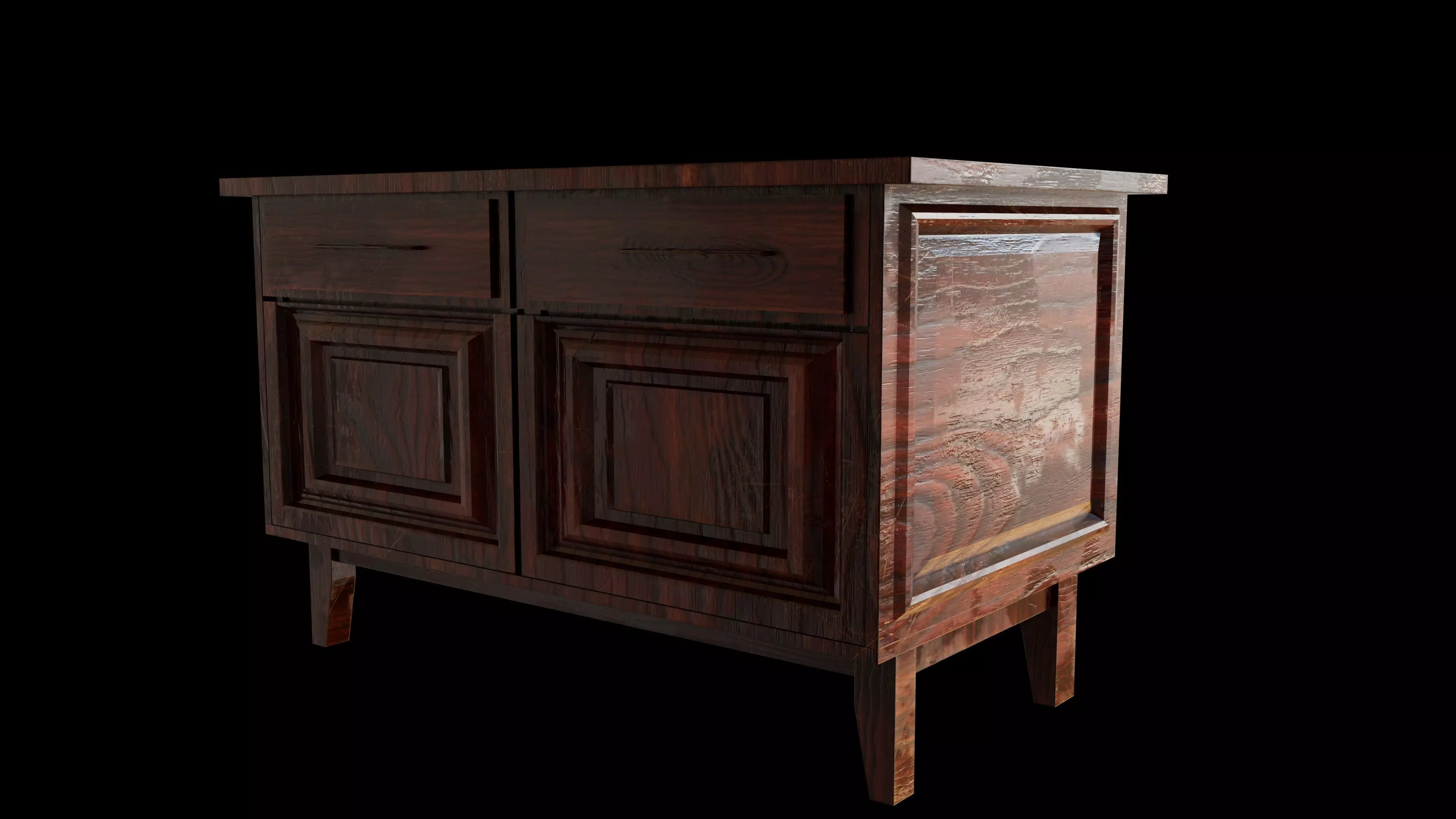 bedside table ussr Free 3D model