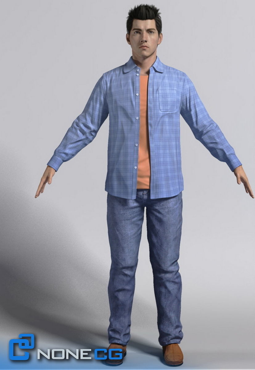 Pack - Adult Males and Female Megapack 3D model_40