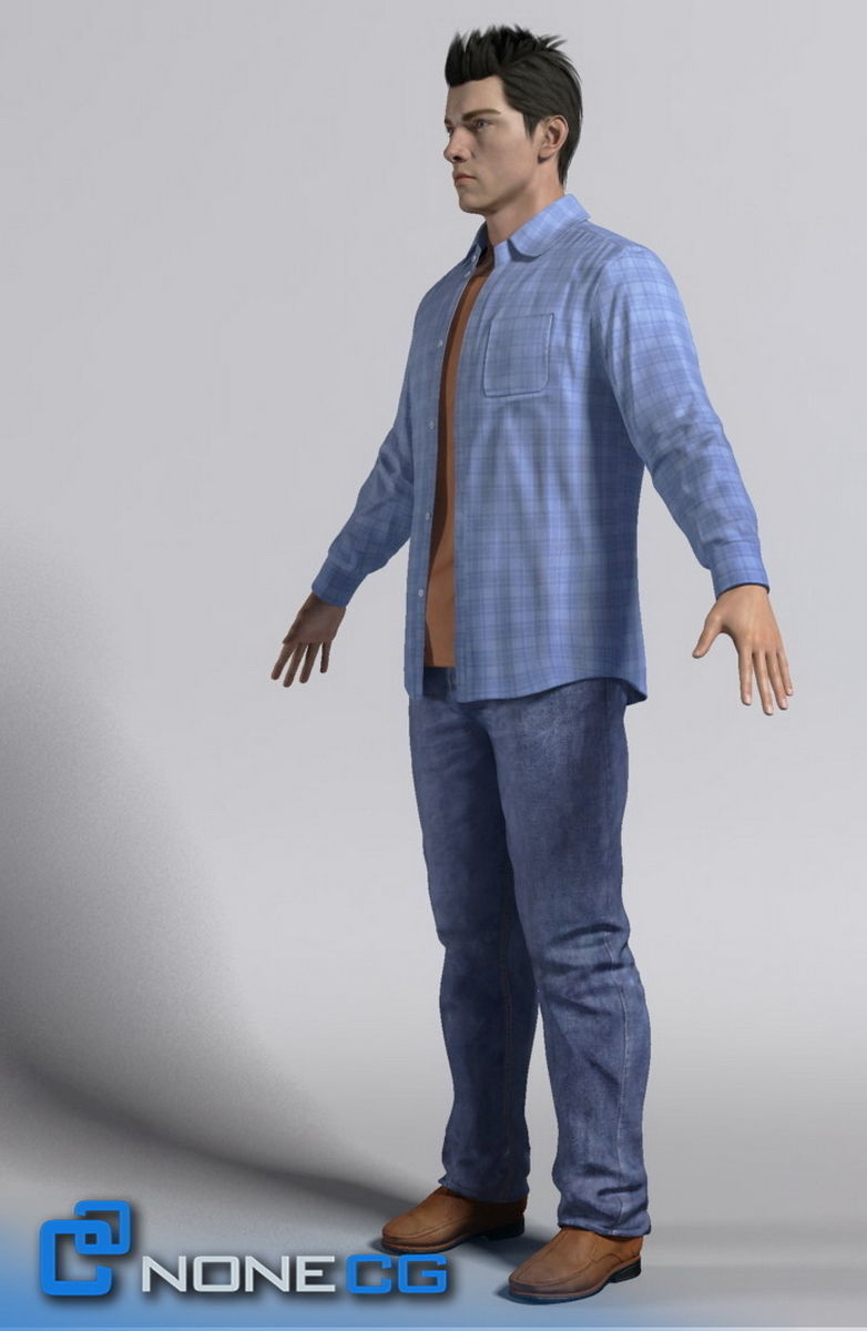 Pack - Adult Males and Female Megapack 3D model_42