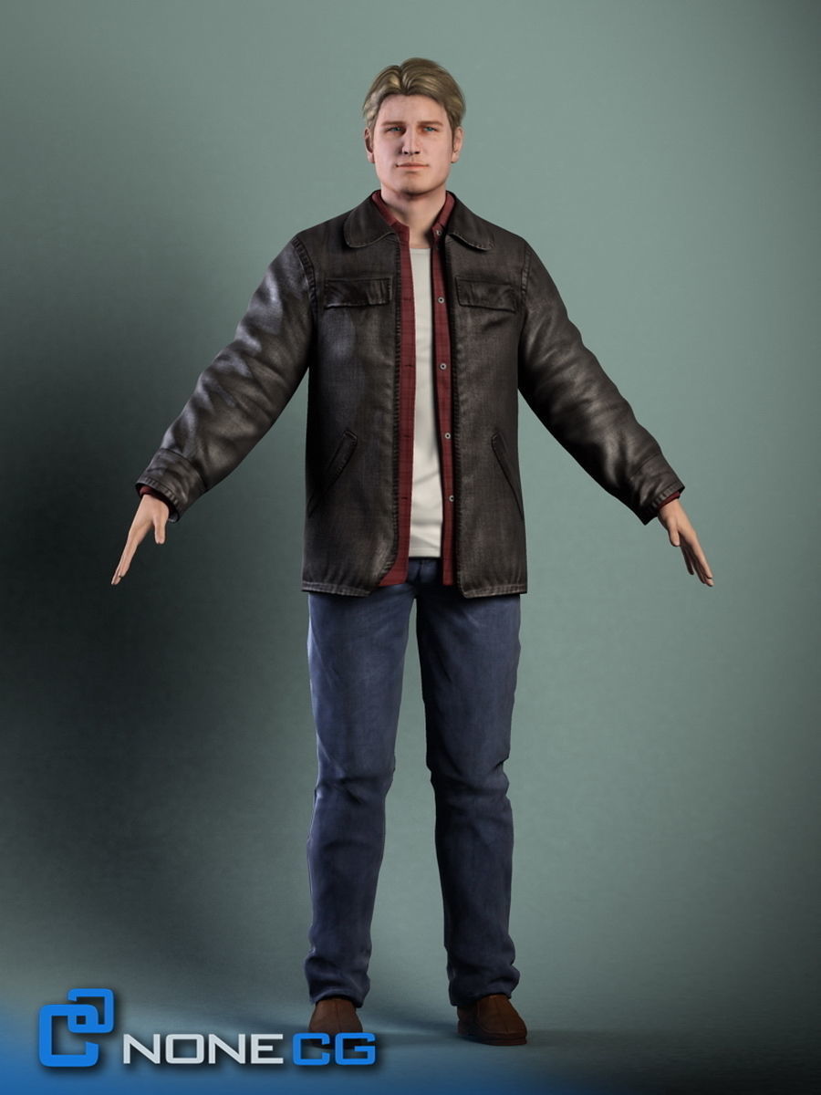 Pack - Adult Males and Female Megapack 3D model_16