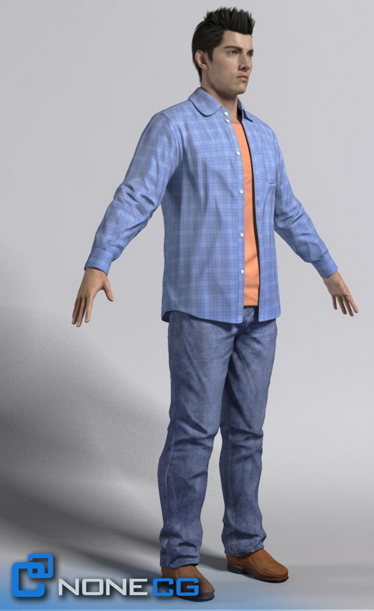 Pack - Adult Males and Female Megapack 3D model_39