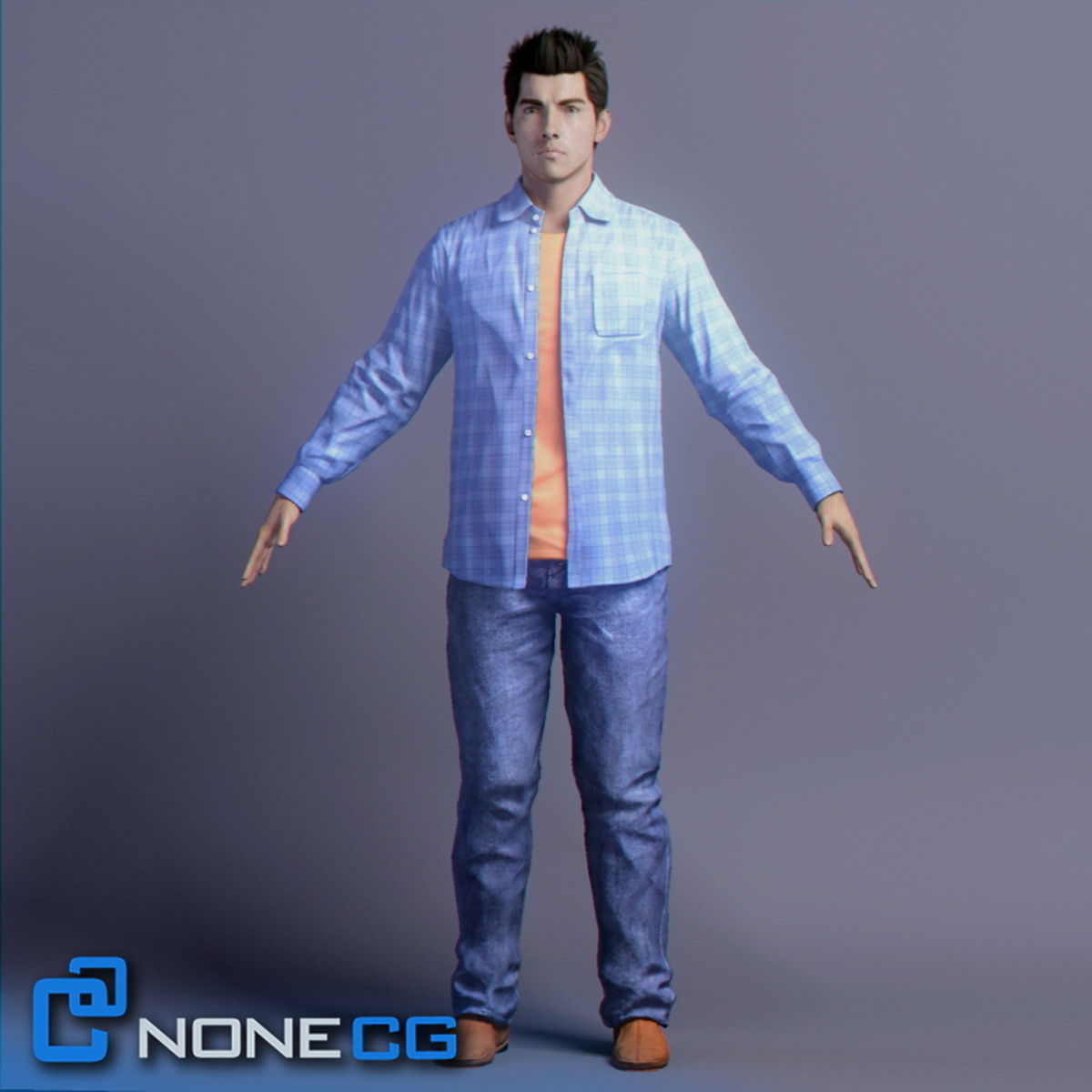 Pack - Adult Males and Female Megapack 3D model_38