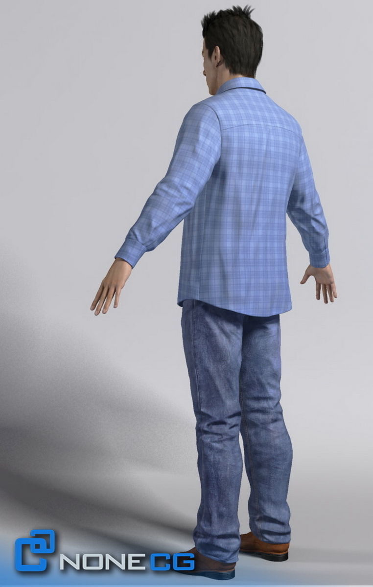 Pack - Adult Males and Female Megapack 3D model_41