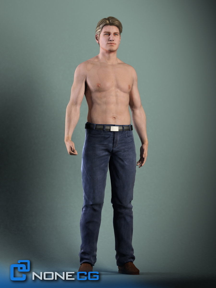 Pack - Adult Males and Female Megapack 3D model_9