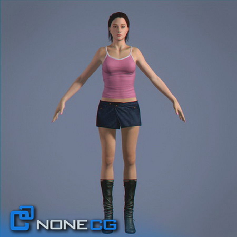 Pack - Adult Males and Female Megapack 3D model_61