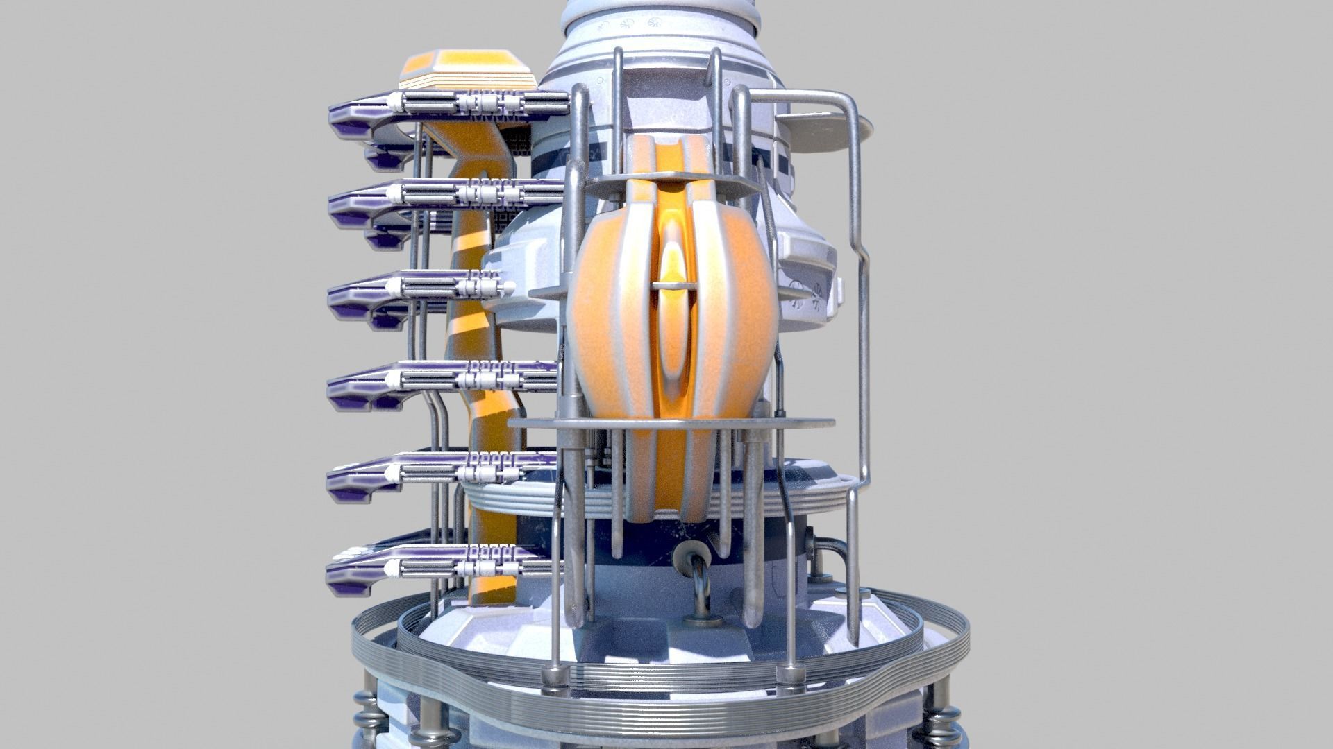 SciFi military headquarters 3D model_15