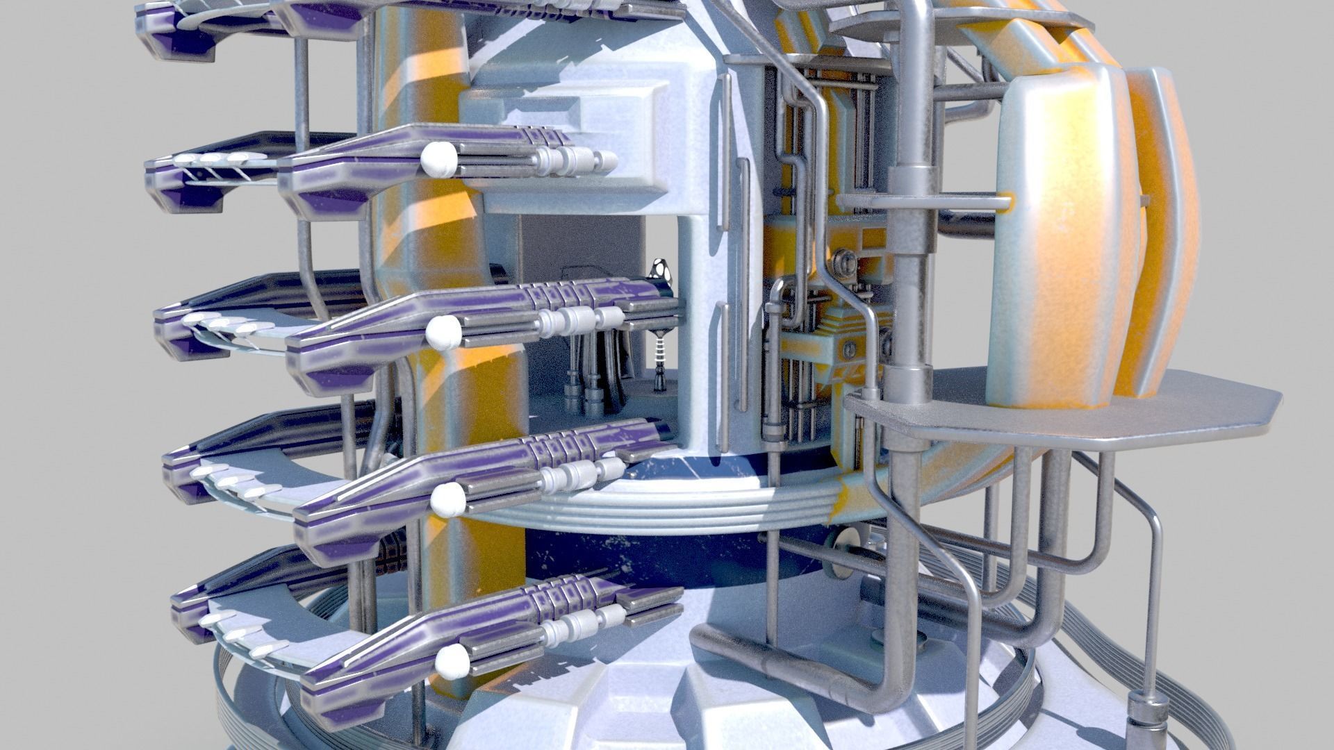 SciFi military headquarters 3D model_16